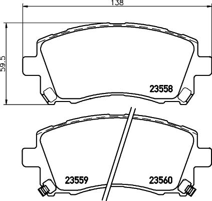 Cobreq N-1335 - Тормозные колодки, дисковые, комплект autodnr.net