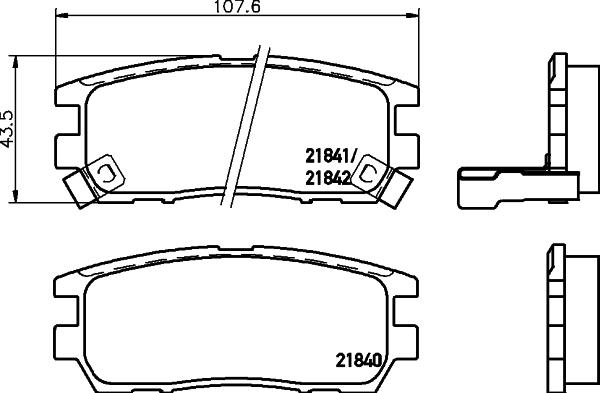 Cobreq N-1340 - Тормозные колодки, дисковые, комплект autodnr.net