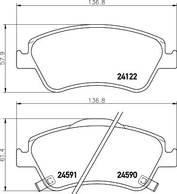 Cobreq N-1366 - Гальмівні колодки, дискові гальма autocars.com.ua