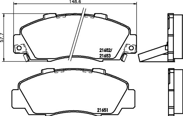 Cobreq N-1384 - Гальмівні колодки, дискові гальма autocars.com.ua