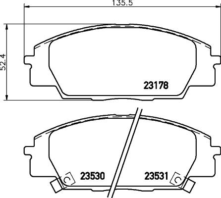 Cobreq N-1461 - Гальмівні колодки, дискові гальма autocars.com.ua