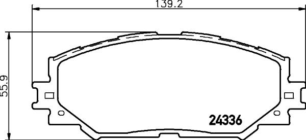 Cobreq N-1468 - Гальмівні колодки, дискові гальма autocars.com.ua