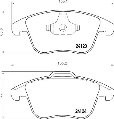 Cobreq N-1472 - Гальмівні колодки, дискові гальма autocars.com.ua