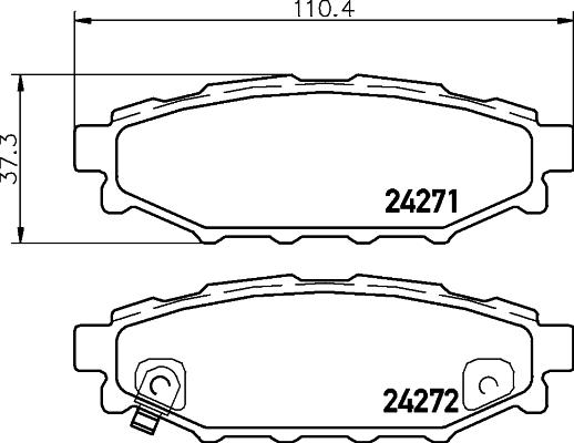 Cobreq N-1475 - Гальмівні колодки, дискові гальма autocars.com.ua