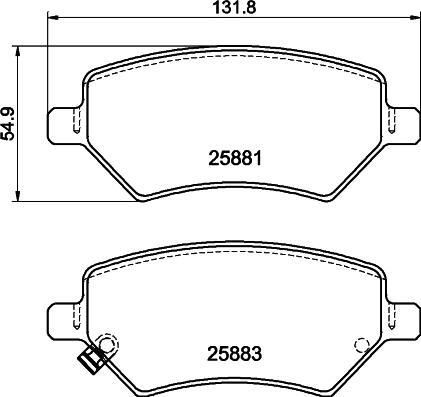 Cobreq N1489 - Гальмівні колодки, дискові гальма autocars.com.ua