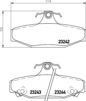 Cobreq N-1497 - Гальмівні колодки, дискові гальма autocars.com.ua