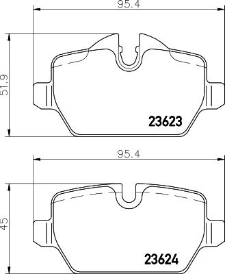 Cobreq N-1726 - Гальмівні колодки, дискові гальма autocars.com.ua