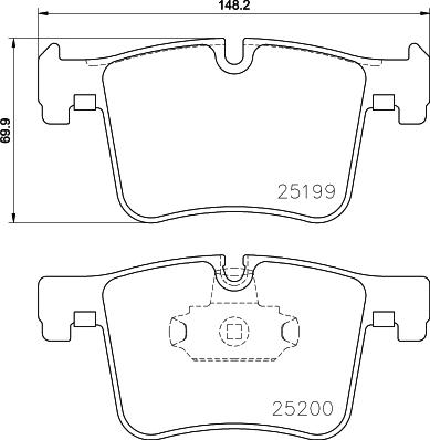 Cobreq N-1728C - Гальмівні колодки, дискові гальма autocars.com.ua