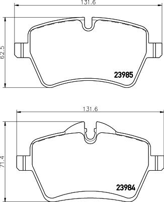 Cobreq N-1743 - Гальмівні колодки, дискові гальма autocars.com.ua