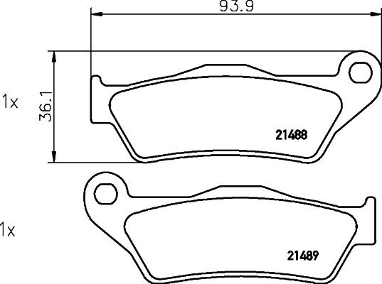 Cobreq N-1806 - Гальмівні колодки, дискові гальма autocars.com.ua