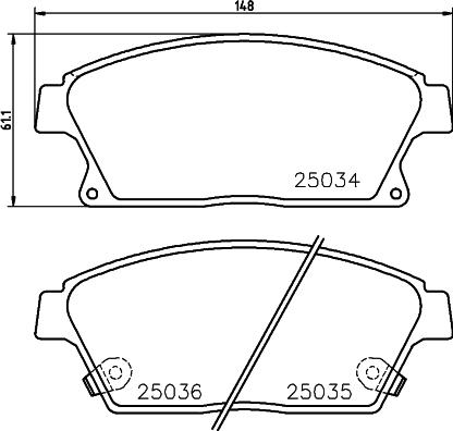 Cobreq N-2012 - Тормозные колодки, дисковые, комплект autodnr.net