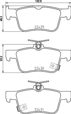 Cobreq N-2039 - Тормозные колодки, дисковые, комплект autodnr.net