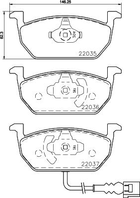 Cobreq N-2042C - Гальмівні колодки, дискові гальма autocars.com.ua