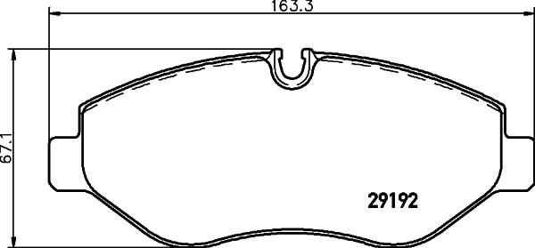 Cobreq N-2055 - Тормозные колодки, дисковые, комплект autodnr.net