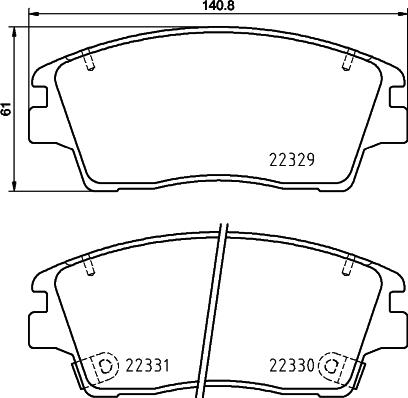 Cobreq N-2060 - Гальмівні колодки, дискові гальма autocars.com.ua