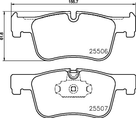 Cobreq N-2076 - Гальмівні колодки, дискові гальма autocars.com.ua