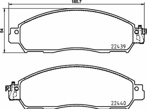 Akebono AN-998K - Гальмівні колодки, дискові гальма autocars.com.ua