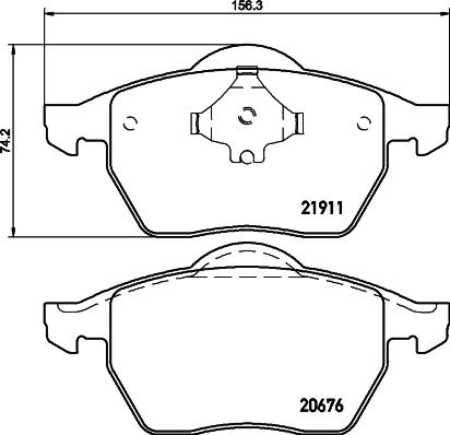 Cobreq N-255 - Гальмівні колодки, дискові гальма autocars.com.ua