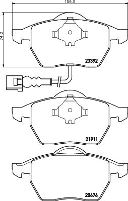 Cobreq N-264 - Гальмівні колодки, дискові гальма autocars.com.ua