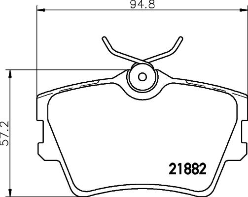 Cobreq N-265 - Гальмівні колодки, дискові гальма autocars.com.ua