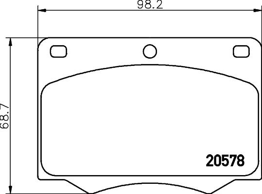 Cobreq N-303 - Гальмівні колодки, дискові гальма autocars.com.ua