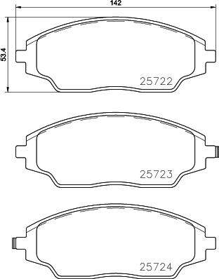 Cobreq N-378 - Гальмівні колодки, дискові гальма autocars.com.ua