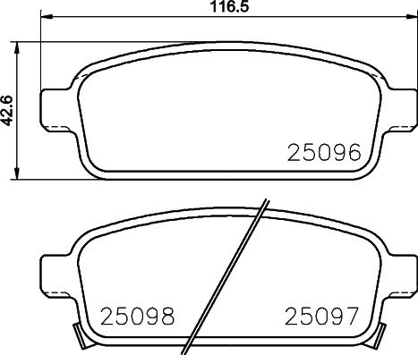 Cobreq N-387 - Тормозные колодки, дисковые, комплект autodnr.net