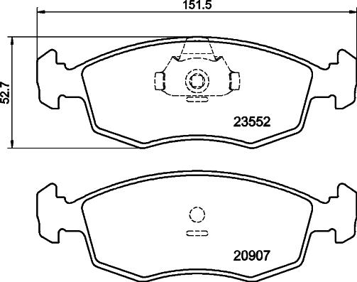 Cobreq N533 - Тормозные колодки, дисковые, комплект autodnr.net