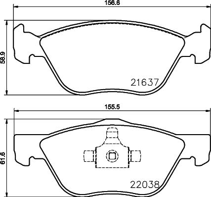 Cobreq N-543 - Гальмівні колодки, дискові гальма autocars.com.ua