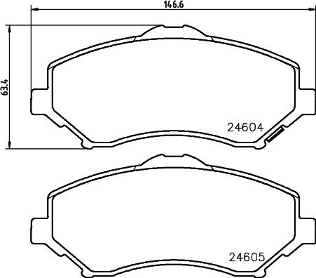 Cobreq N-735 - Гальмівні колодки, дискові гальма autocars.com.ua