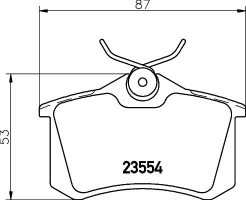 Woking PSA363310 - Гальмівні колодки, дискові гальма autocars.com.ua