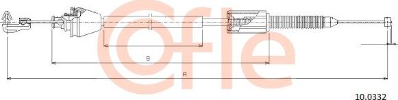 Cofle 10.0332 - Тросик газа autodnr.net