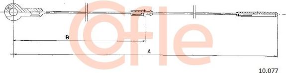 Cofle 10.077 - Тросик газу autocars.com.ua