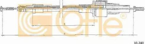 Cofle 10.240 - Трос, управління зчепленням autocars.com.ua