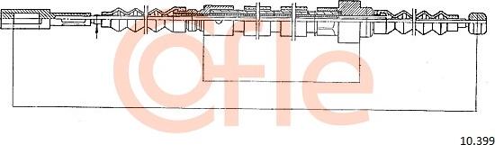 Cofle 10.399 - Тросик, cтояночный тормоз avtokuzovplus.com.ua