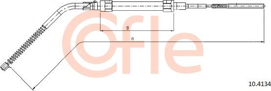 Cofle 10.4134 - Трос, гальмівна система autocars.com.ua