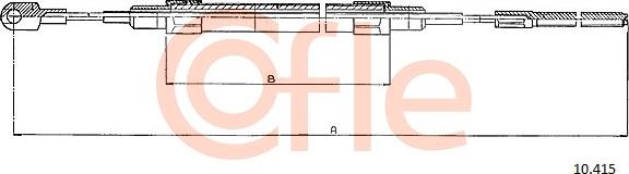 Cofle 10.415 - Трос, гальмівна система autocars.com.ua