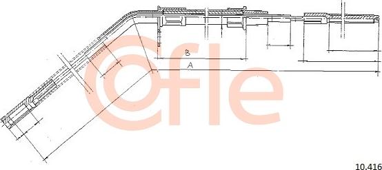 Cofle 10.416 - Трос, гальмівна система autocars.com.ua