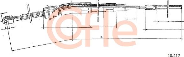 Cofle 10.417 - Трос, гальмівна система autocars.com.ua