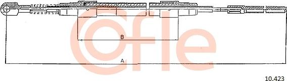 Cofle 10.423 - Тросик, cтояночный тормоз avtokuzovplus.com.ua