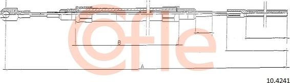 Cofle 10.4241 - Трос, гальмівна система autocars.com.ua