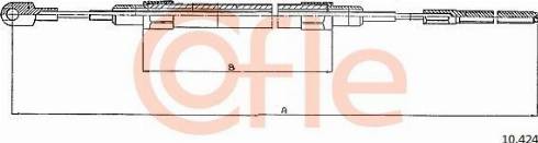 Cofle 92.10.424 - Трос, гальмівна система autocars.com.ua