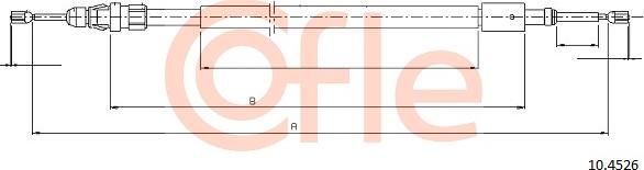 Cofle 10.4526 - Тросик, cтояночный тормоз avtokuzovplus.com.ua