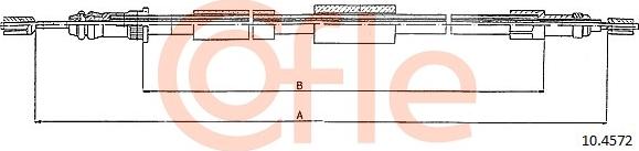 Cofle 10.4572 - Трос, гальмівна система autocars.com.ua