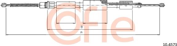 Cofle 10.4573 - Трос, гальмівна система autocars.com.ua