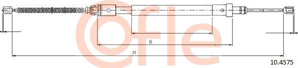 Cofle 10.4575 - Тросик, cтояночный тормоз autodnr.net
