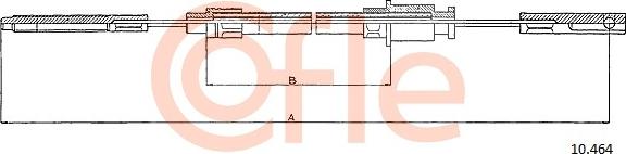 Cofle 10.464 - Трос, гальмівна система autocars.com.ua