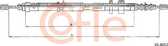 Cofle 10.4652 - Тросик, cтояночный тормоз avtokuzovplus.com.ua