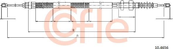 Cofle 10.4656 - Тросик, cтояночный тормоз avtokuzovplus.com.ua