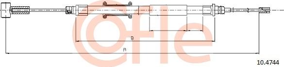 Cofle 92.10.4744 - Тросик, cтояночный тормоз avtokuzovplus.com.ua